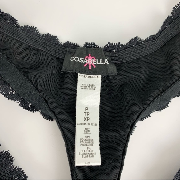Cosabella Never Say Never Black Curvy Racie Racerback Bralette Petite - Picture 13 of 13